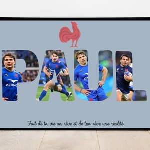 Personalized Football or Rugby poster / PSG / MBAPPE / RONALDO / Griezmann other players / Christmas gifts for children, teenagers, birthdays image 6