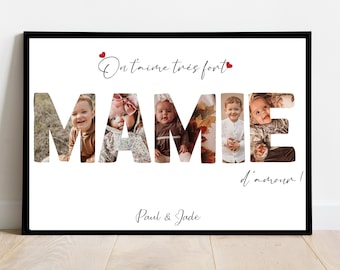 Gift Grandma poster, personalized gift for Grandmother's Day, Christmas, birthday