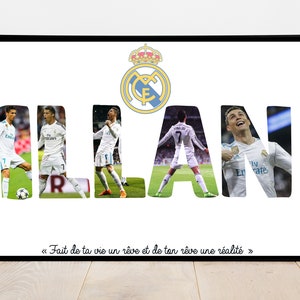 Personalized Football or Rugby poster / PSG / MBAPPE / RONALDO / Griezmann other players / Christmas gifts for children, teenagers, birthdays image 3