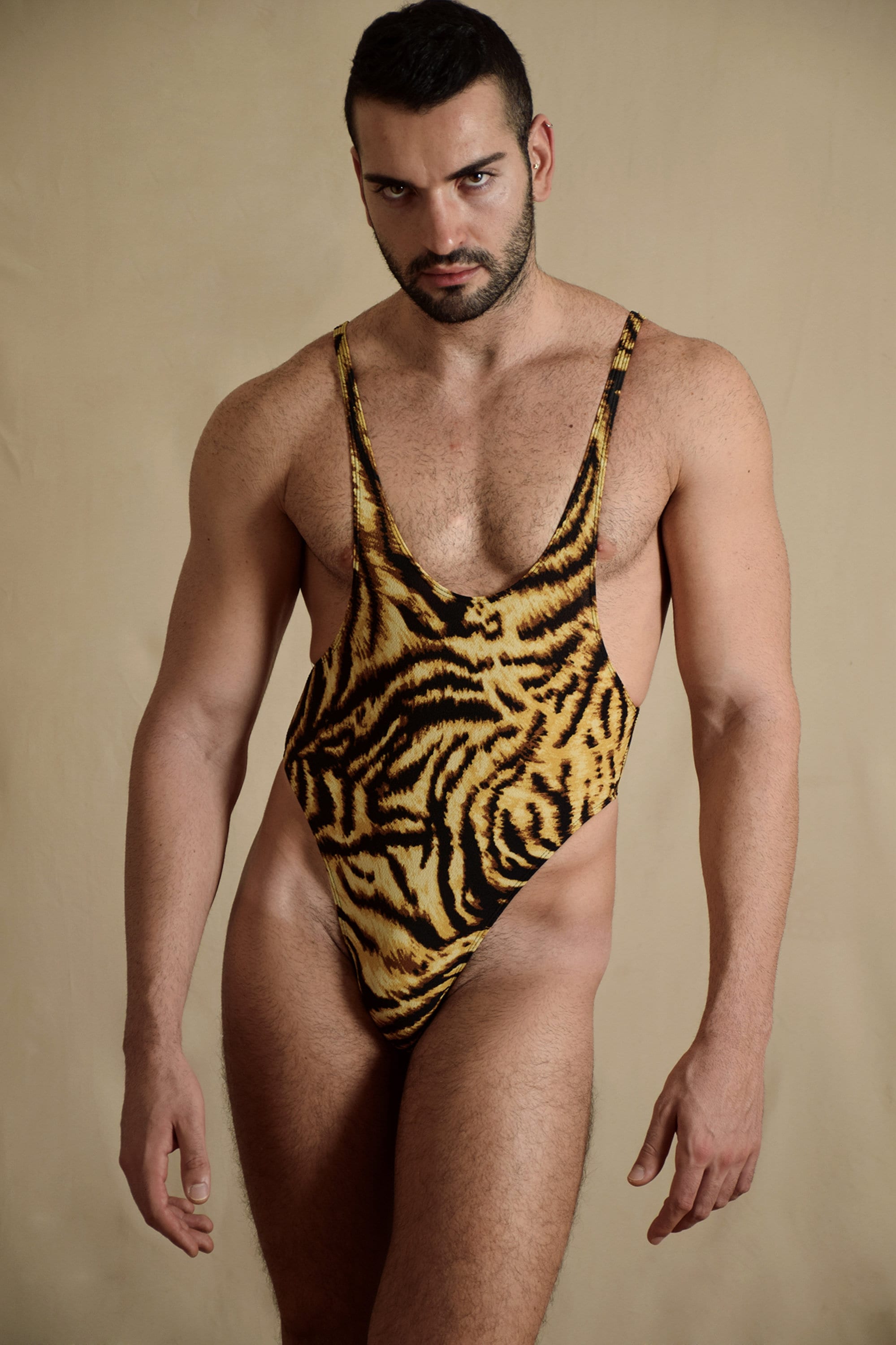 A Tiger Stripes Wrestling Singlet / Leotard for Guys Etsy
