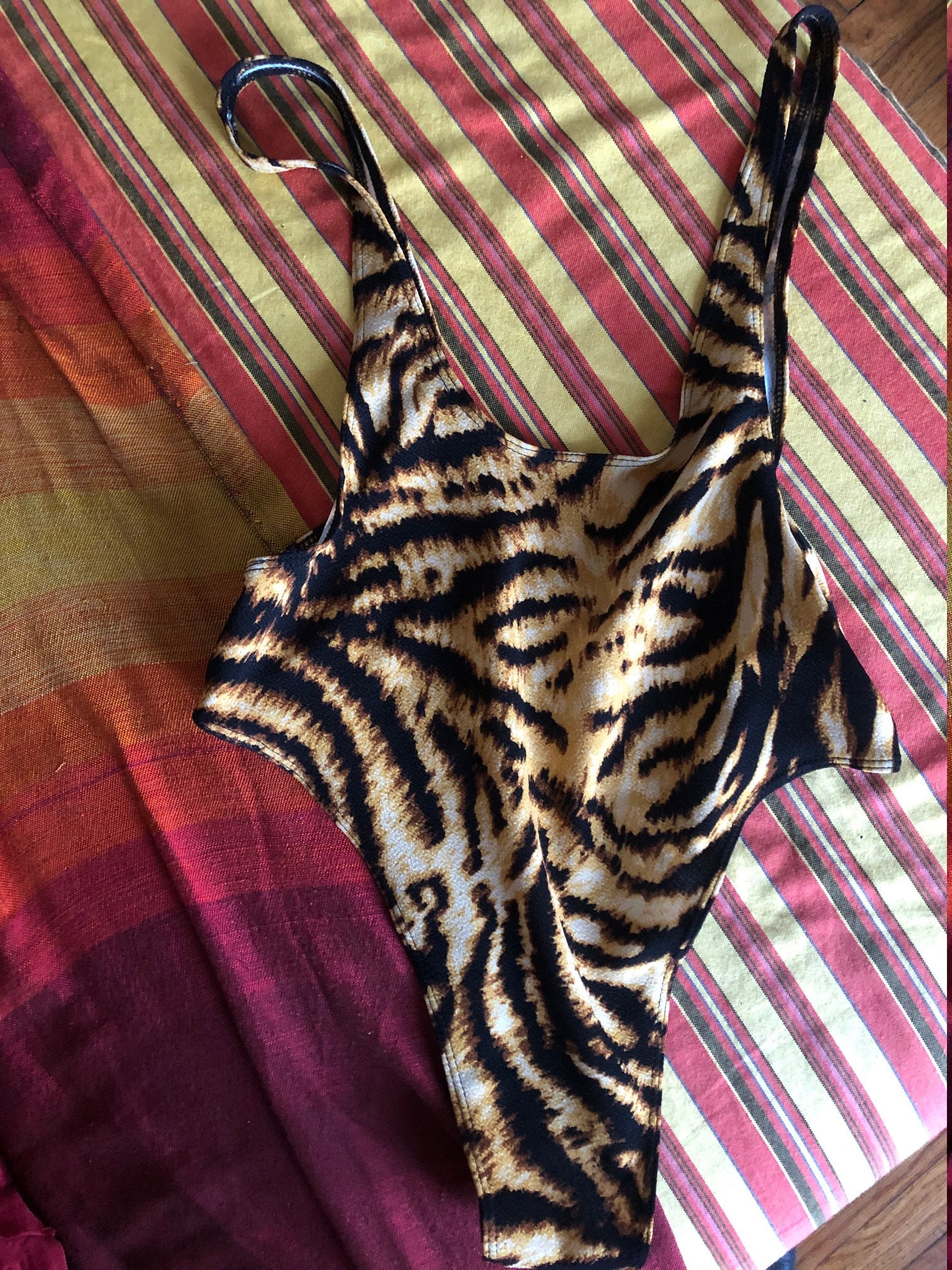 A Tiger Stripes Wrestling Singlet / Leotard for Guys Etsy