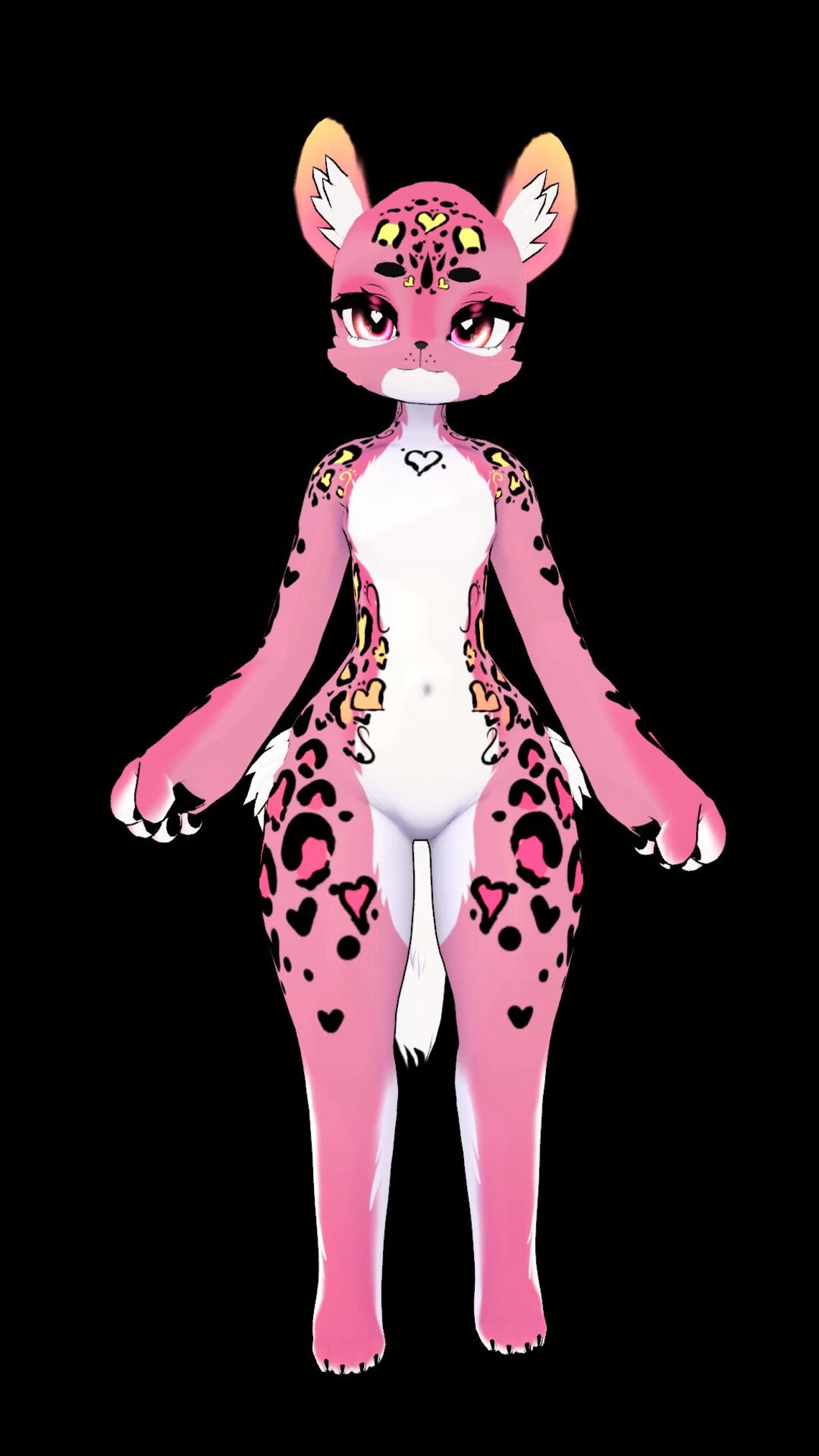 Pink Vrchat Model Vrchat Deira Pink Leopard Furry Texture Pack (PNG .RAR) - Etsy