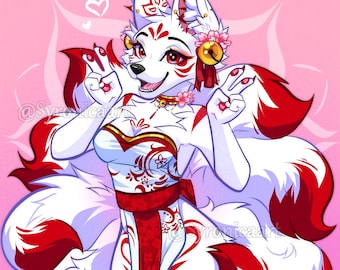 Arte furry personalizado de cintura para arriba Fursona Comisión de medio cuerpo Arte digital