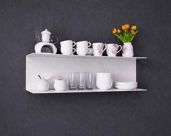 Metal Floating Kitchen Shelf, Modern Heavy Duty Wall Shelves