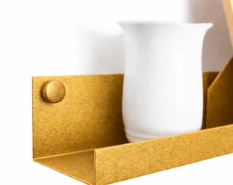 Up to 240 cm Gold Metal Picture Ledge, Floating Photo Shelf, Custom Wall Shelf, Minimalist Gallery Shelf, Modern Home Decor