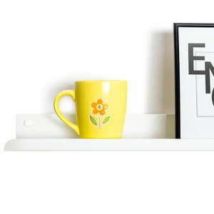 Elegancka metalowa półka na obrazy, wisząca ekspozycja obrazów ściennych, półka galeryjna