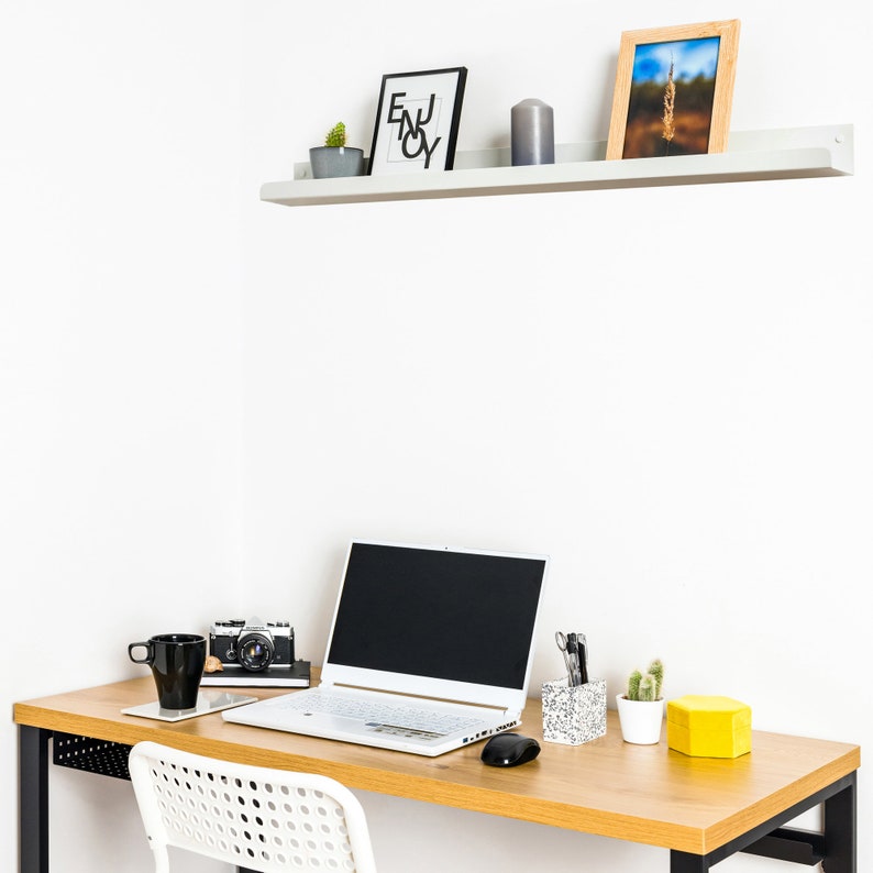 Black Picture Ledge Metal Floating Shelf or Picture Shelf. Etsy