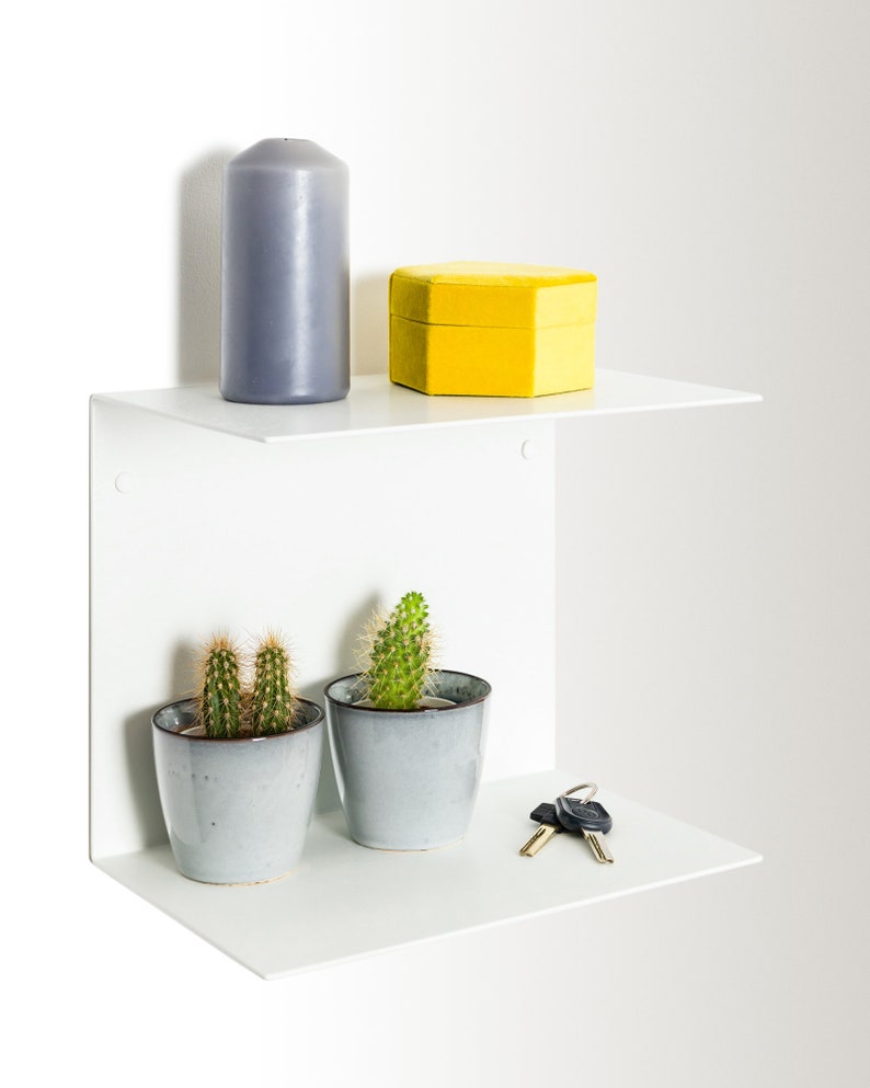 Metal Floating Shelf / up to 150cm/ Black Floating Shelf / Etsy