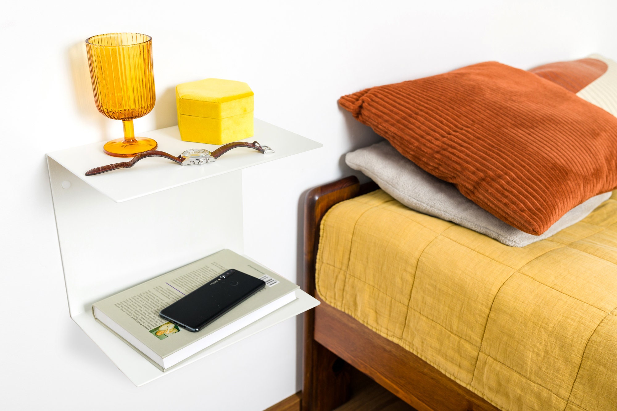 Metal Floating Shelf / up to 150cm/ Black Floating Shelf / Etsy