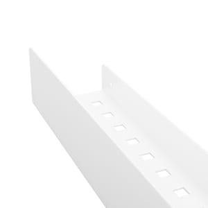 Estante de ducha negro mate, elegante estante de ducha de 30 cm, 50 cm y 70 cm, estante de ducha blanco, alternativa a organizador de ducha, metal mate, estante de baño White matt