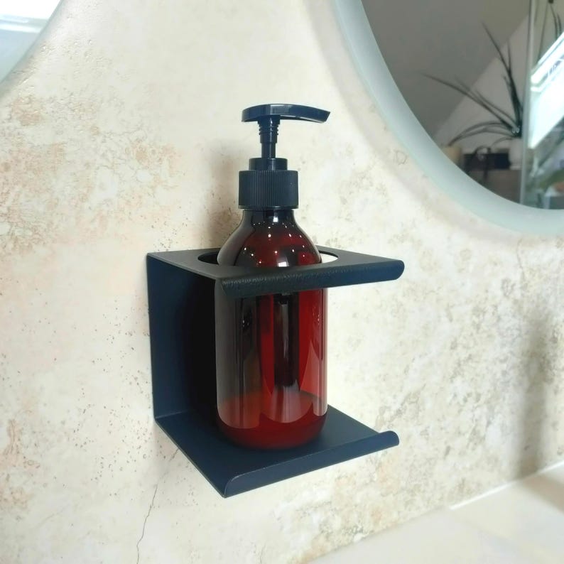 Stainless steel soap dispenser holder