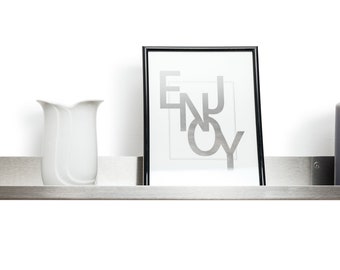 Up to 220 cm Long Metal Picture Ledge, Photo shelf, Picture Shelf, Floating Shelf, schwebende regal personalized size Wandregal Bilderleiste