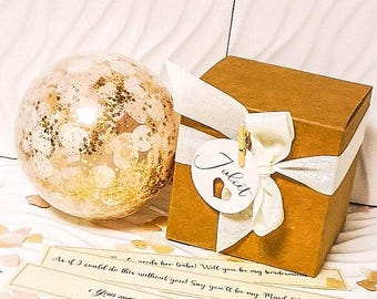 Bridesmaid Proposal Balloon: Personalized Secret Message Gift