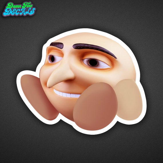 Gru Kirby Meme Sticker Etsy Gru Kirby Meme Sticker Etsy