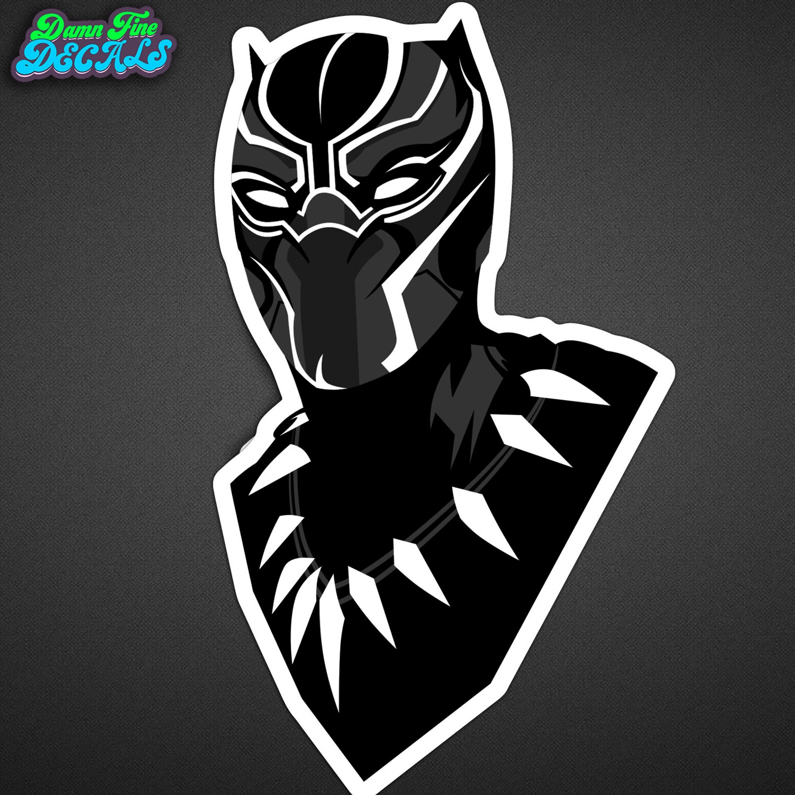 Black Panther Sticker Etsy