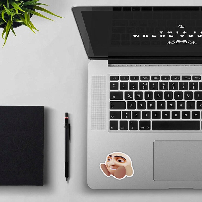 Gru Kirby Meme Sticker | Etsy