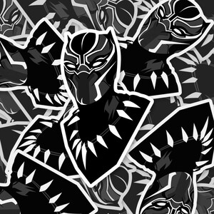 Black Panther Sticker - Etsy