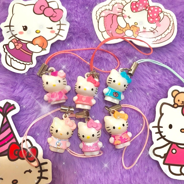 Hello Kitty mini phone charm strap kawaii adorable cute sanrio gifts for her valentines day keychain
