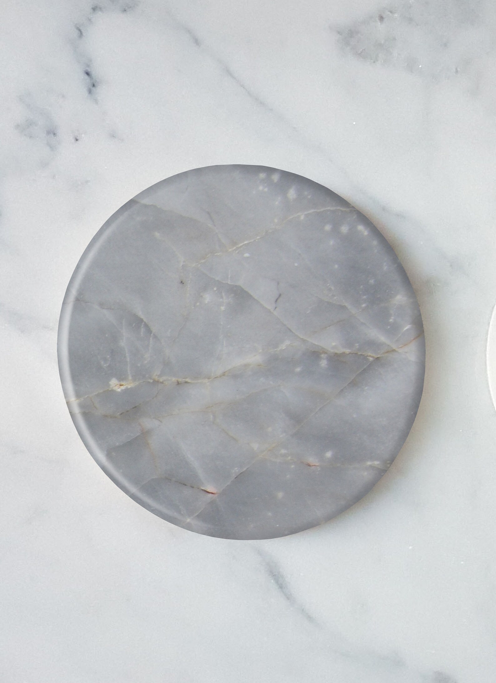 Marble Coaster Gray Marble Coasters Gift for Mother Day Etsy
