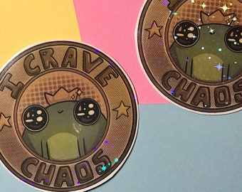 I Crave Chaos Sticker