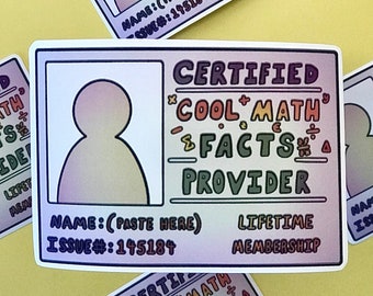 Cool Math Facts Provider Sticker
