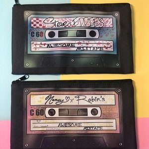 ST The Babysitters Mixtapes Cosmetic Canvas Bags