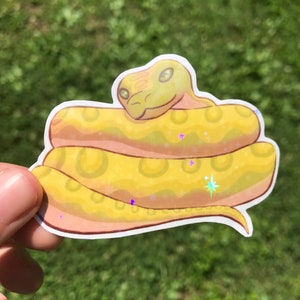 Gelbe Schlange als Freund-Sticker