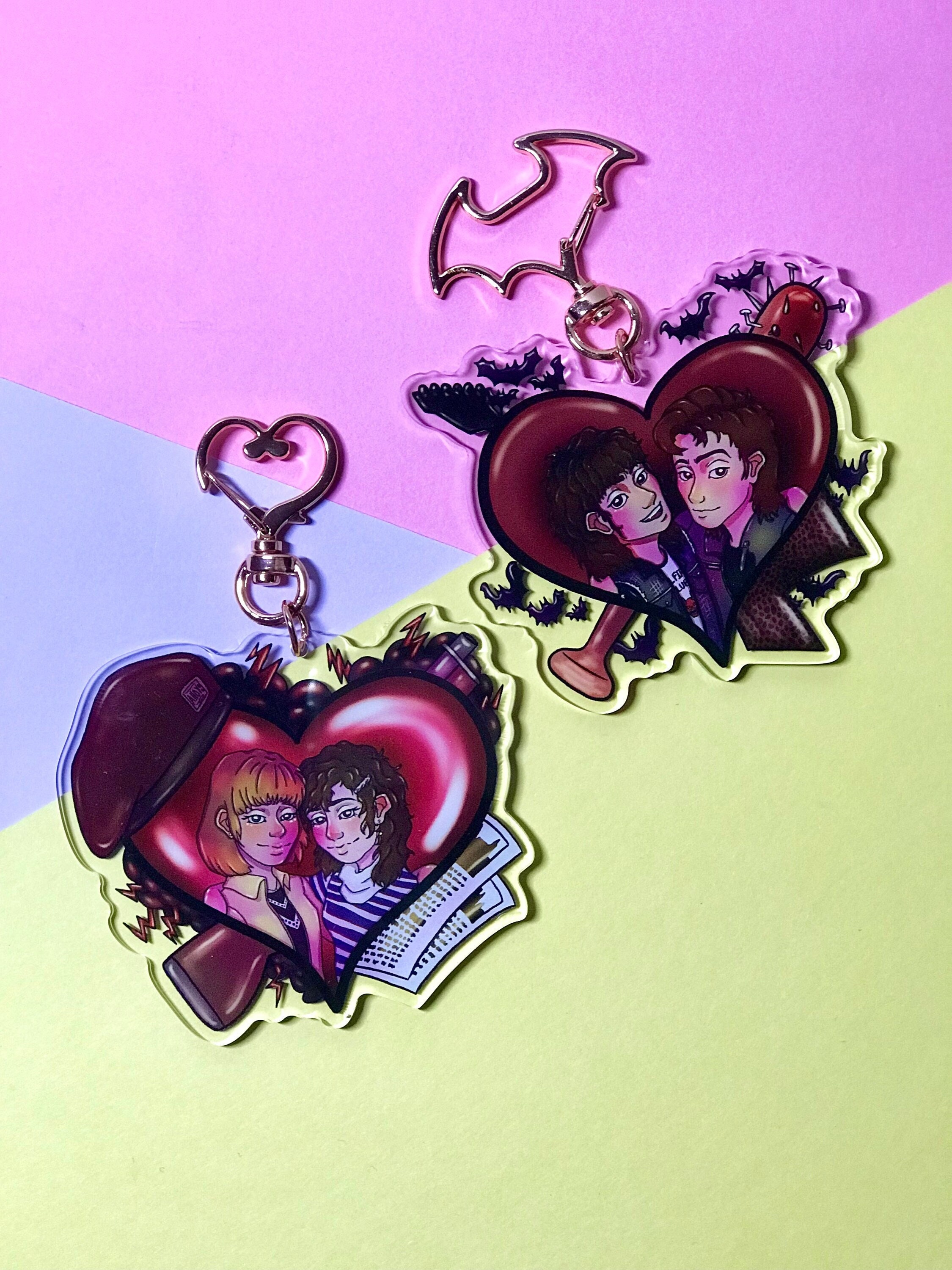 ST Steve Eddie Nancy Robin Charm Keychains - Etsy