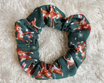 Reindeer Scrunchie - Christmas Scrunchie - Reindeer - Christmas - Christmas Gift Ideas - Christmas Gift Women - Christmas Holiday - Stocking