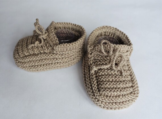 neutral baby booties