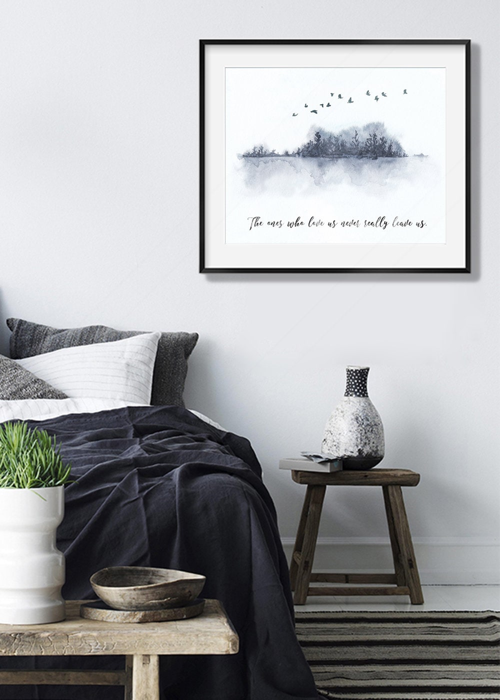 Love Quote Art Print: Watercolor Landscape, Memorial Gift - Etsy