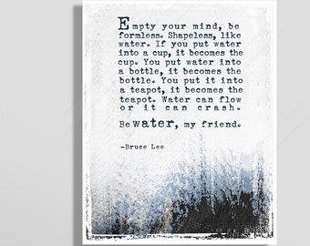 Be Water My Friend Etsy
