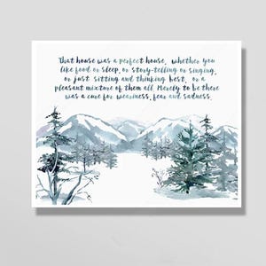That House Was a Perfect House Inspiration Quote - Housewarming Gift - Birthday Gift