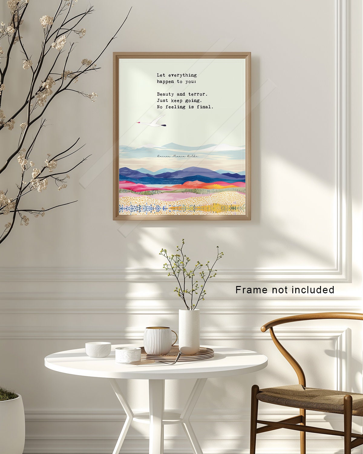 Rilke Poem Art Print - Inspirational Graduation Gift - Etsy