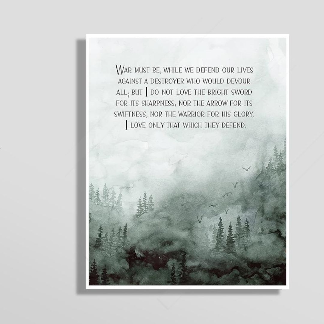 Inspirational Quote Art Print: Watercolor Forest Landscape - Etsy
