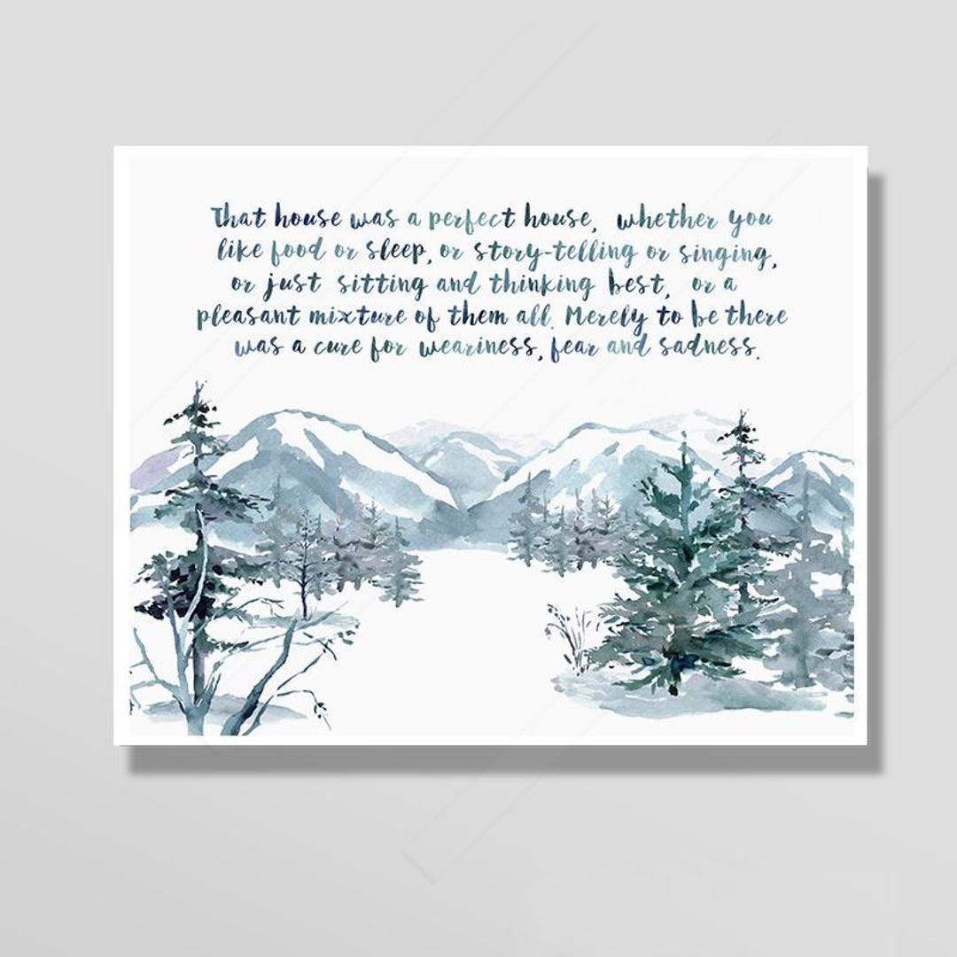 Inspirational Mountain Quote Art Print - Etsy
