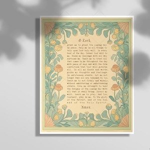 Orthodox Morning Prayer by St. Philaret - Inspirational Typography Art