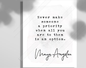 Maya Angelou Zitat-Leinwand – 29,2x38,1 Cm, Holzrahmen, Motivierende Wanddekoration Für Zuhause