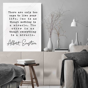 Albert Einstein-citatkonsttryck: Inspirerande väggdekoration bild 2