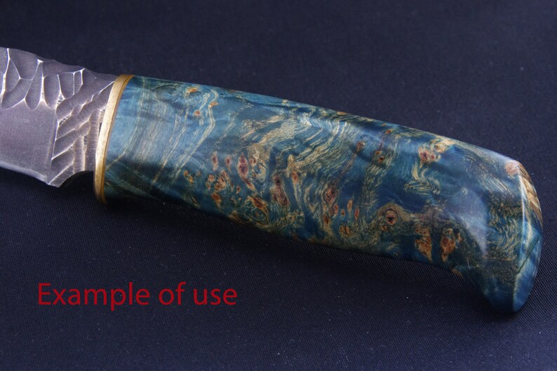 Hybrid stabilized pine cone and resin Knife Scales wood Etsy