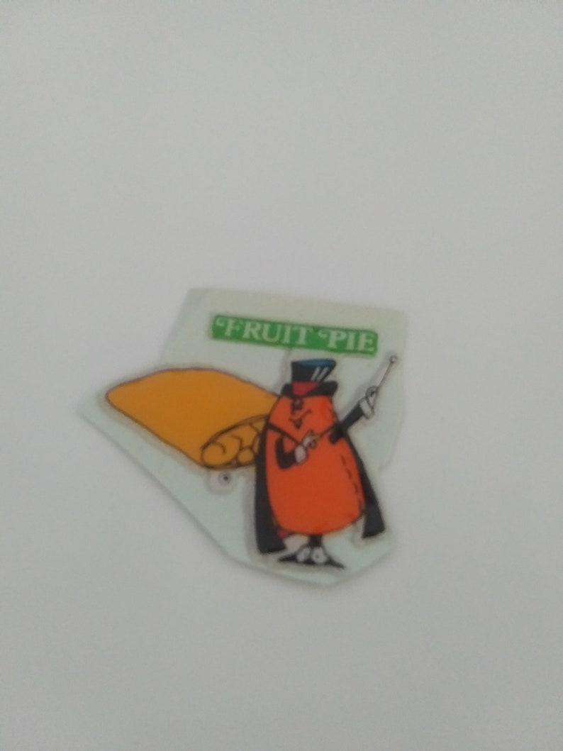 Vintage 1980s Hostess Fruit Pie Puffy Sticker