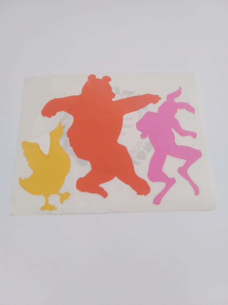 Vintage 1980s Rare Mrs Grossman/'s Dancing Animal Stickers