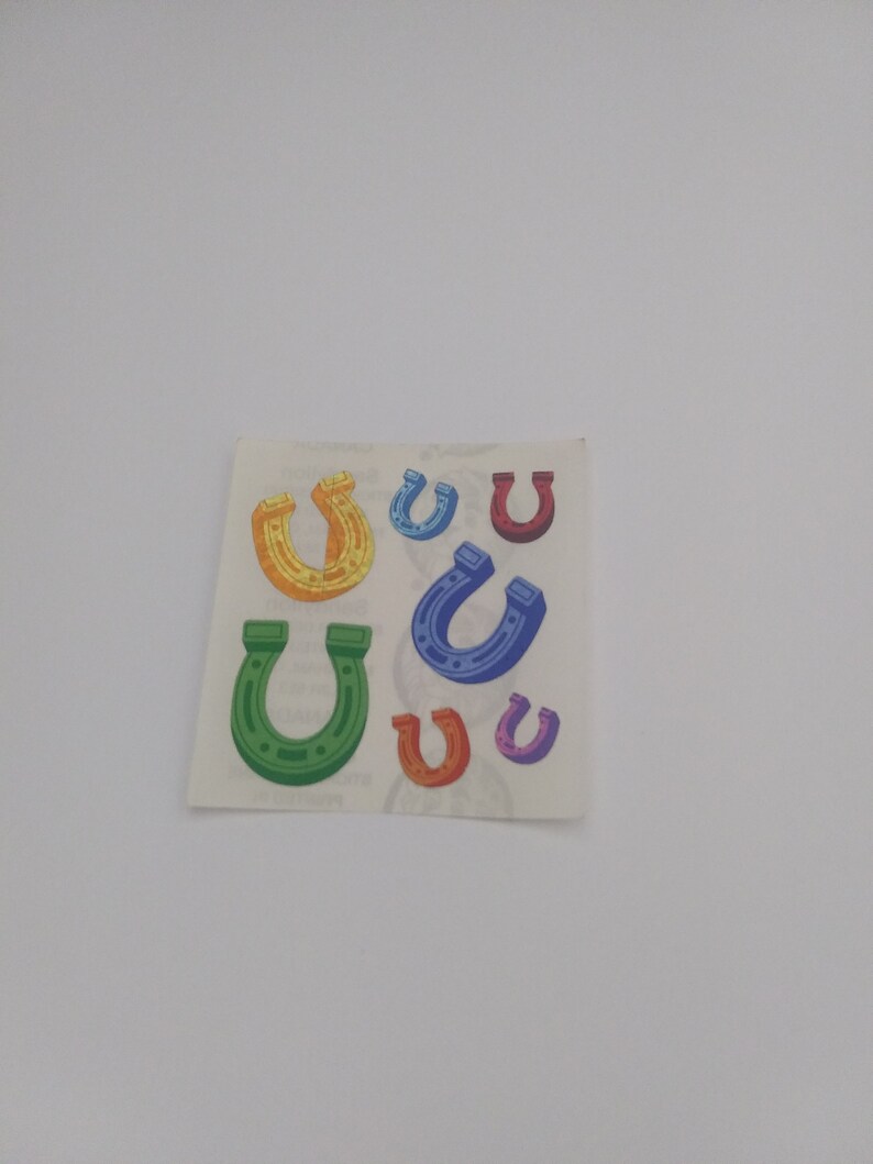 Vintage 1980s Sandylion Horseshoe Sticker Mod