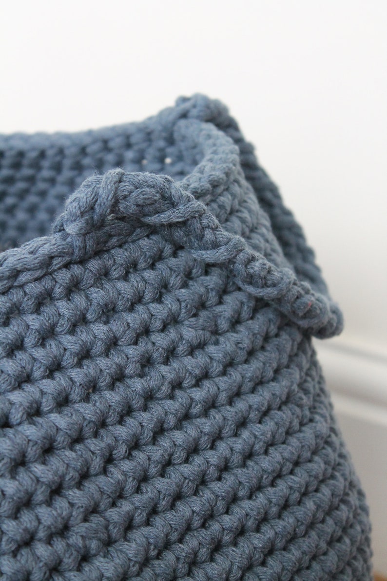 chunky cord chunky cotton rope 5mm DENIM BLUE 100m cotton cord BYYOU chunky rope chunky knit cord thick cotton cord makrame rope
