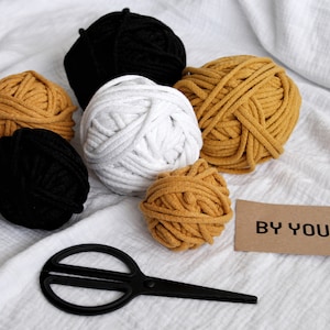 Cotton Yarn Bundle, 5mm Cotton Cord, 5mm Cotton Rope BY YOU, Crochet Cotton Yarn, Bulky Knitting Yarn, Macrame Rope, Cord for Crocheting