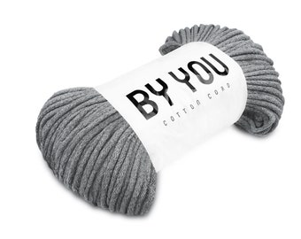 May include: A roll of gray cotton cord labeled "BY YOU COTTON CORD".