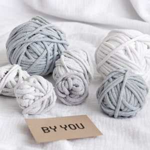 5mm Cotton Cord, Cotton Yarn Bundle, 5mm Cotton Rope BY YOU, Crochet Cotton Yarn, Bulky Knitting Yarn, Macrame Rope, Cord for Crocheting