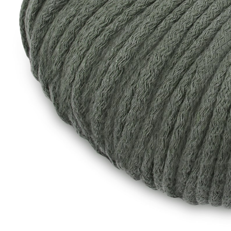 chunky cotton rope thick cotton cord chunky knit cord makrame rope 5mm OLIVE GREEN 100m cotton cord BYYOU chunky cord chunky rope