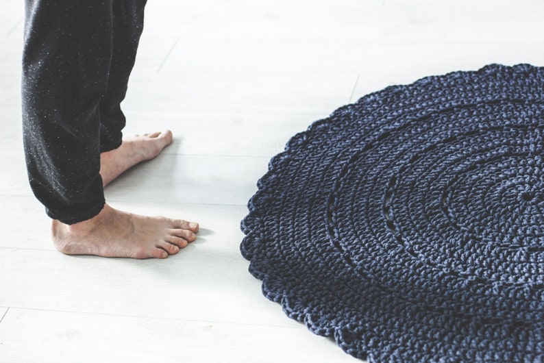 chunky cord chunky cotton rope 5mm DENIM BLUE 100m cotton cord BYYOU chunky rope chunky knit cord thick cotton cord makrame rope