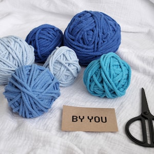 Cotton Yarn Bundle, 5mm Cotton Cord, 5mm Cotton Rope BY YOU, Crochet Cotton Yarn, Bulky Knitting Yarn, Macrame Rope, Cord for Crocheting